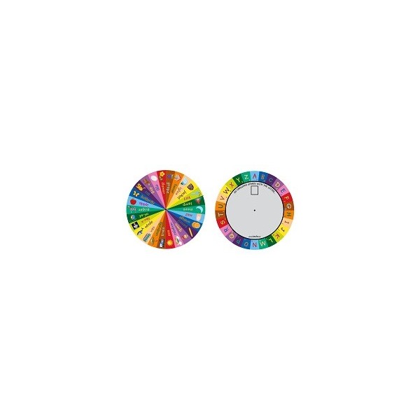 Taula Alphabet Wheel Reading Writing Activity Erasable Pen Educational 7+ Years