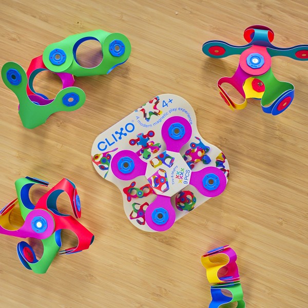 Clixo Tiny & Mighty Construction Set for Kids Aged 4+