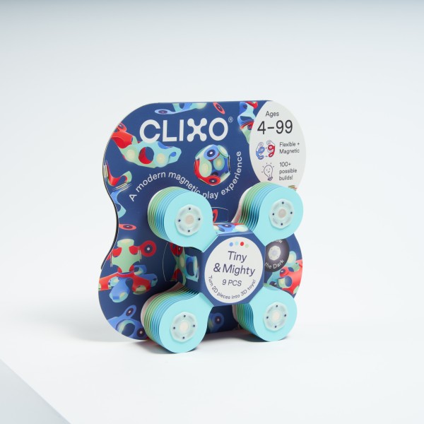 Clixo Tiny & Mighty Marine 9 Piece Magnetic Toy STEAM Glow in the Dark 4+ Years