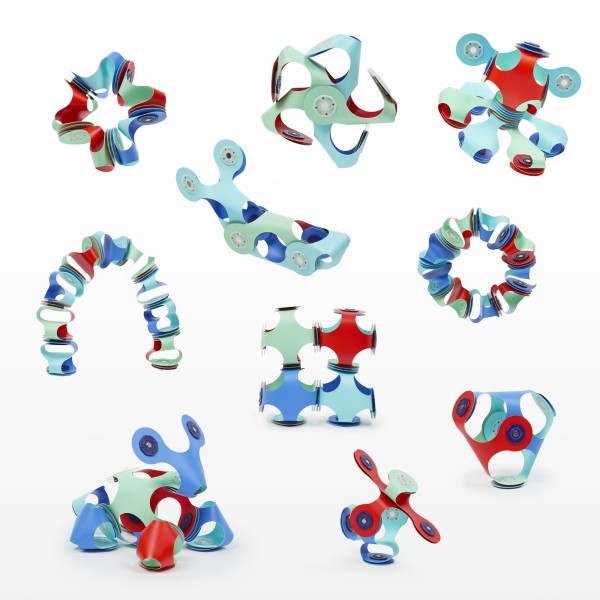 Clixo Tiny & Mighty Marine 9 Piece Magnetic Toy STEAM Glow in the Dark 4+ Years