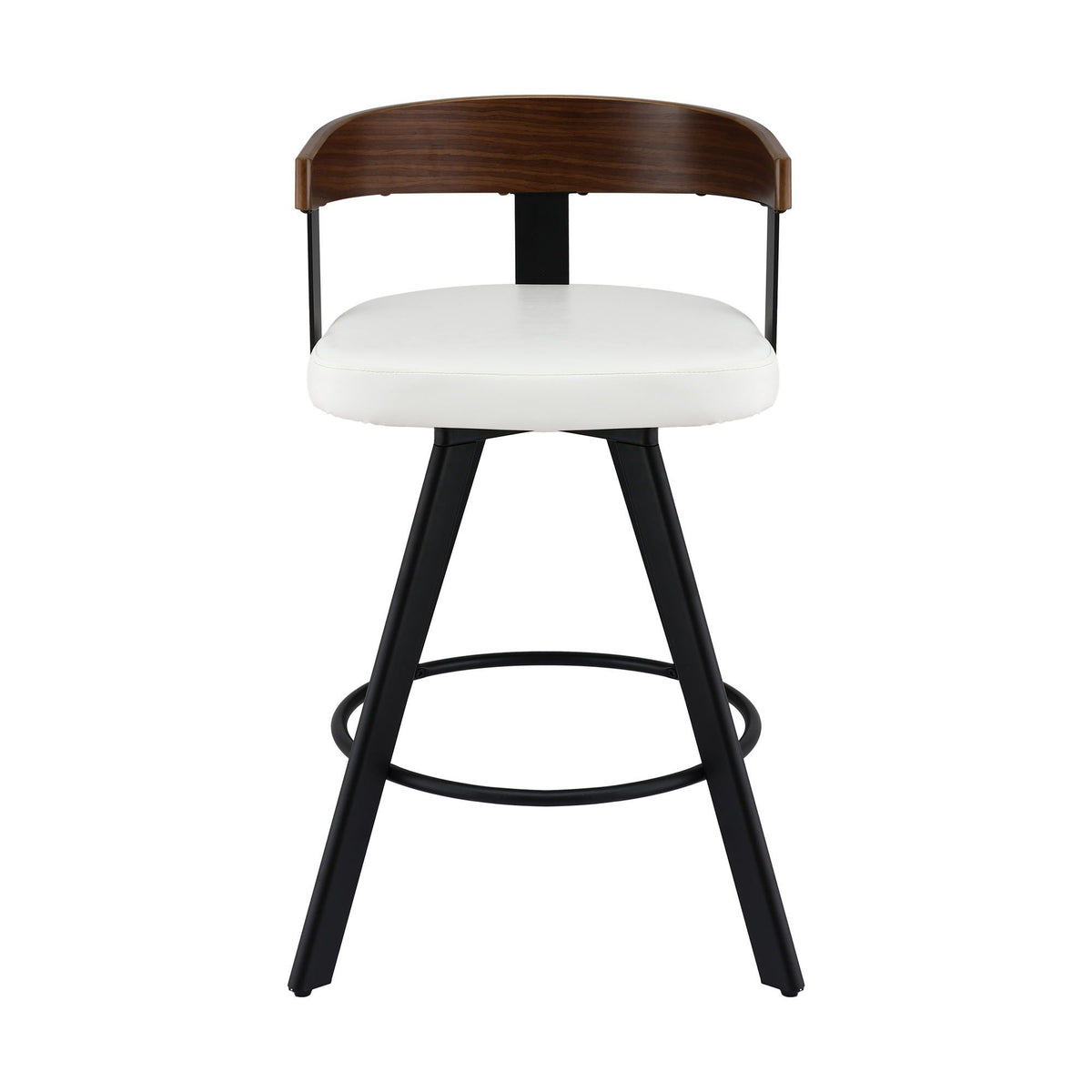 Artiss Bar Stools Swivel Counter Height Bentwood Backrest Set of 3 White