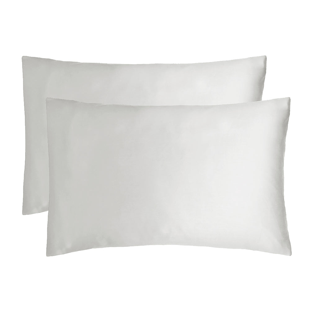 Bambury Bamboo Satin Pillowcases - Silver