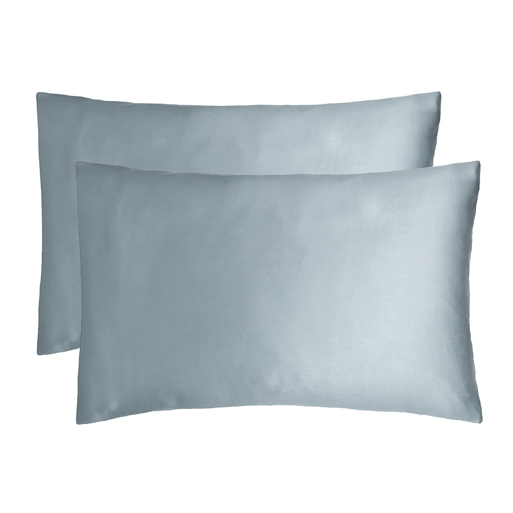 Bambury Bamboo Satin Pillowcases - Slate Blue