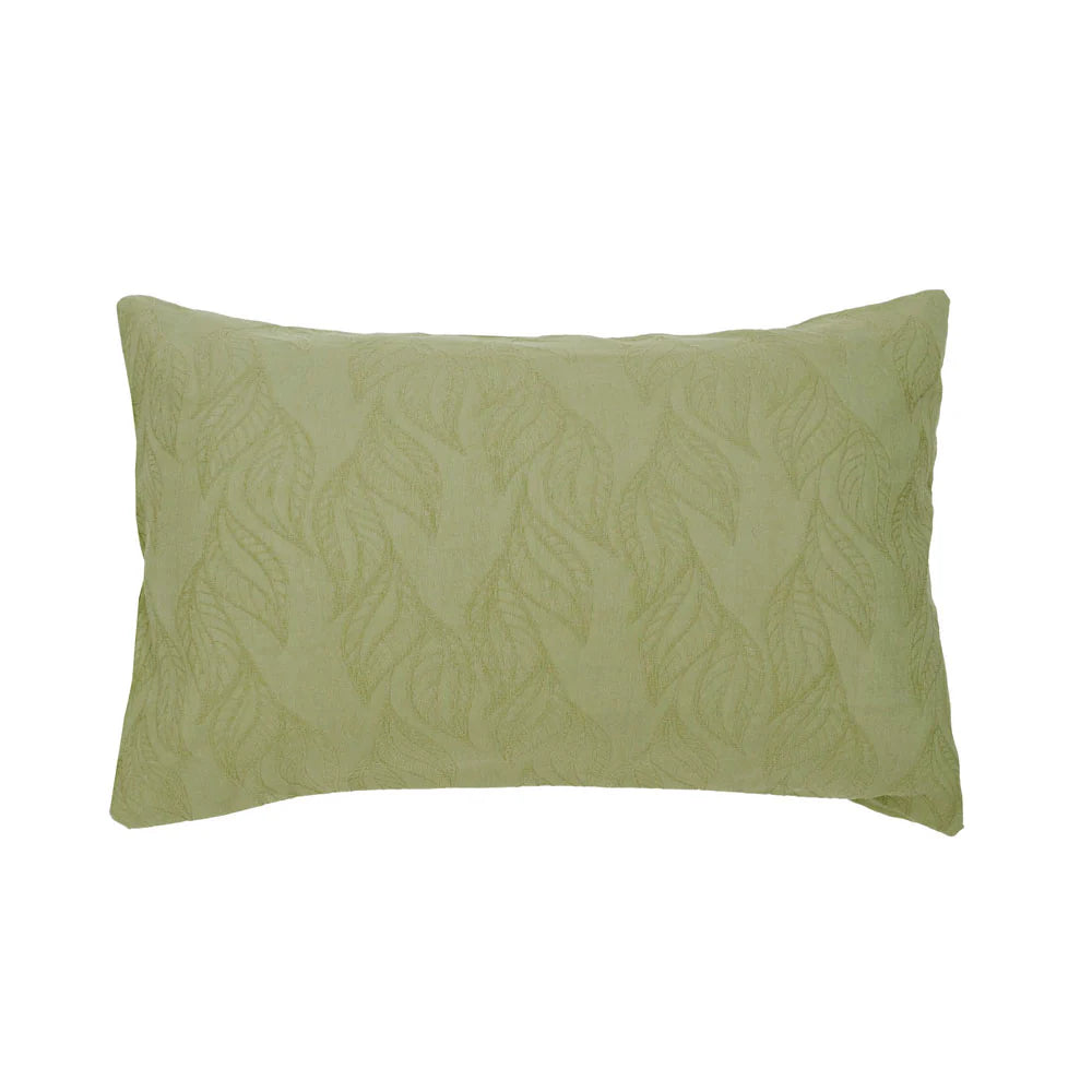 Acacia Jacquard Quilt Cover Set Pear
