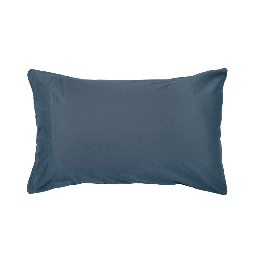Tide Jacquard Quilt Cover Set - Denim