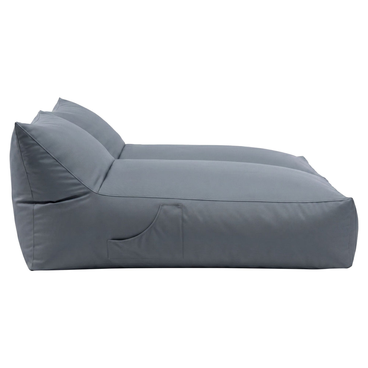 Artiss Outdoor Bean Bag Chair Cover (No Filler) 2 Seater Beanbag Lounge Sofacover Adults, Grey