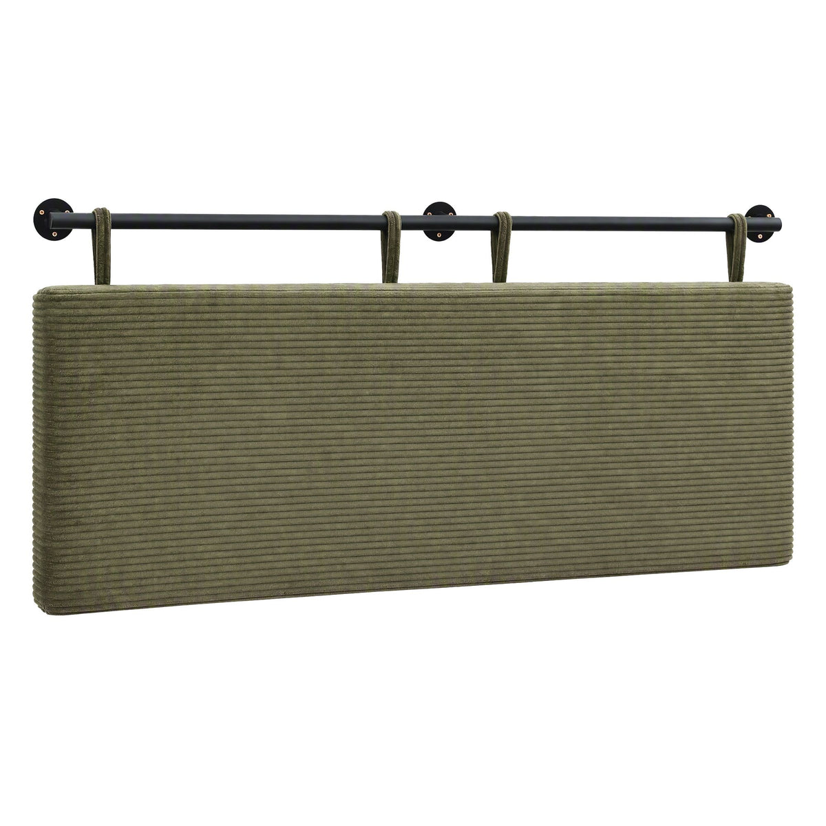 Artiss Wall Mounted Headboard Double Corduroy Upholstered Hanging Bed Head