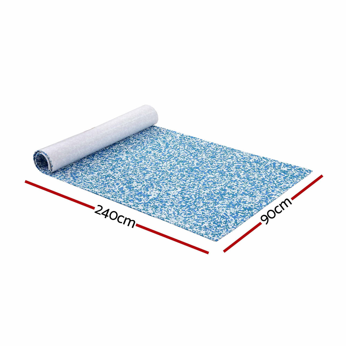 Seamanship Boat Flooring EVA Foam Decking Mat 240x90cm Blue Camo