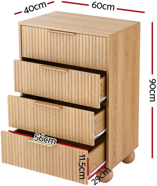 Artiss Queen Bed Frame 2 Chest of Drawers Boucle Platform Rubberwood