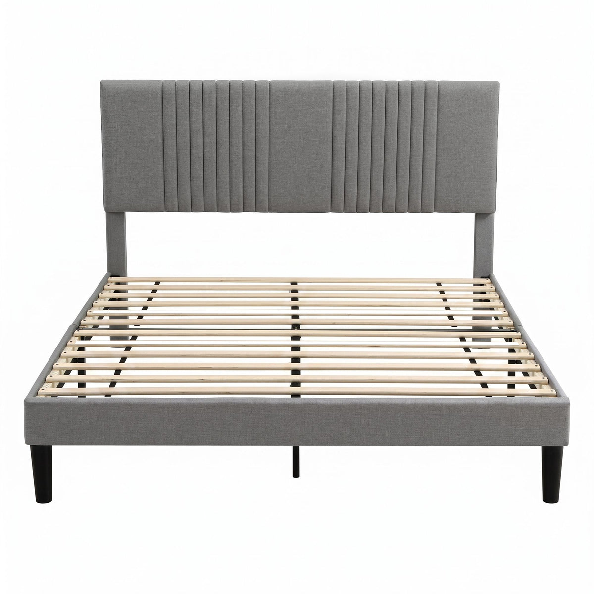 Artiss Double Bed Frame with Adjustable Headboard with 300kg Capacity Grey