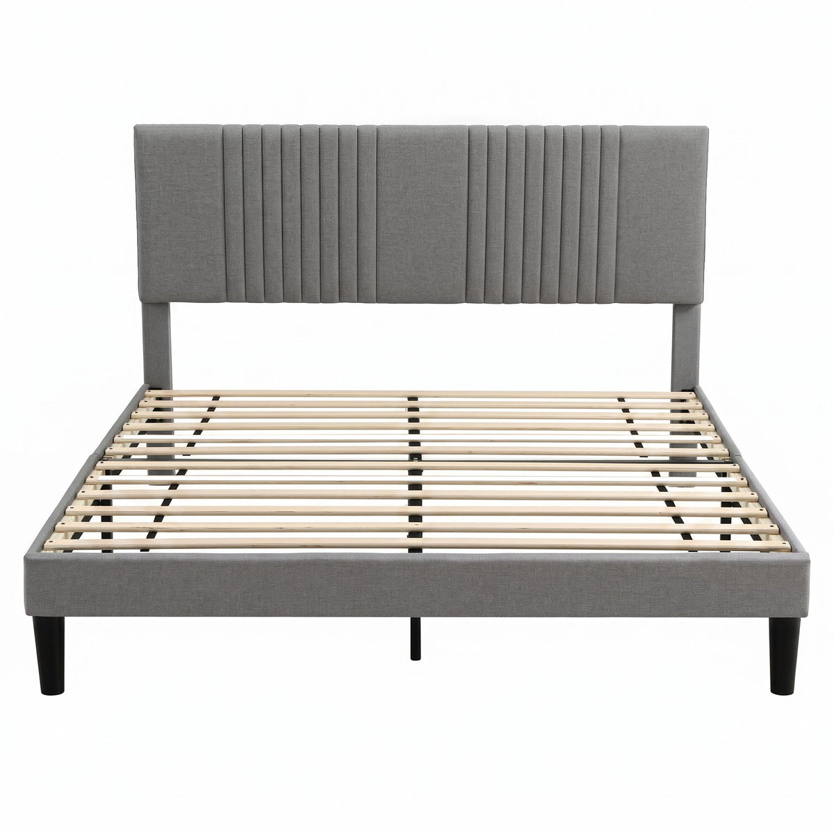 Artiss Queen Bed Frame with Adjustable Headboard with 300kg Capacity Grey