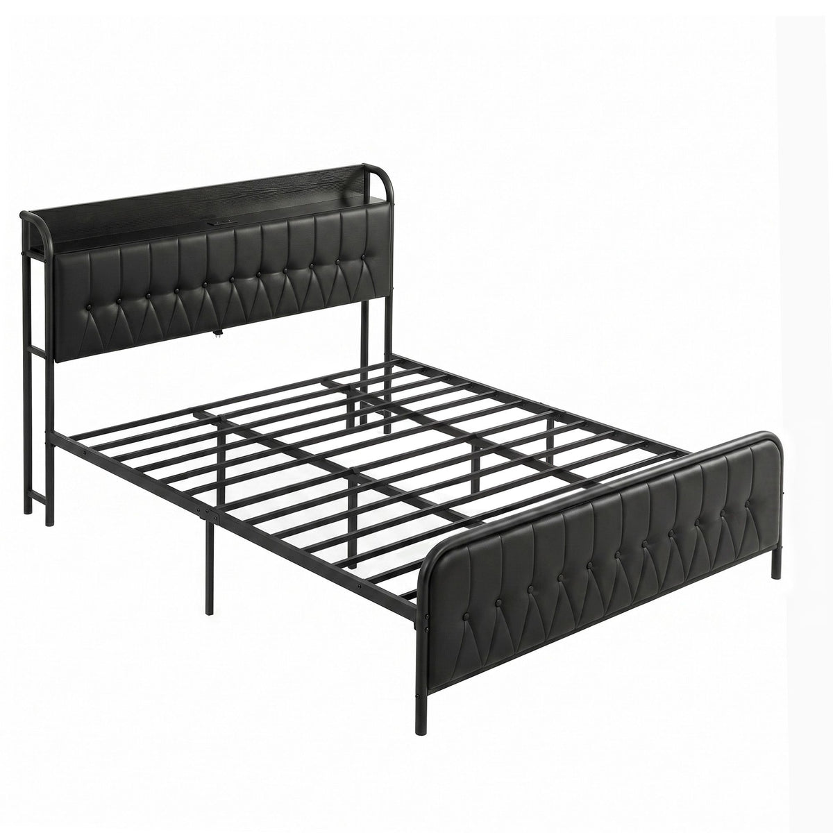 Artiss King Bed Frame with Storage Headboard SAA Certified Charging Station