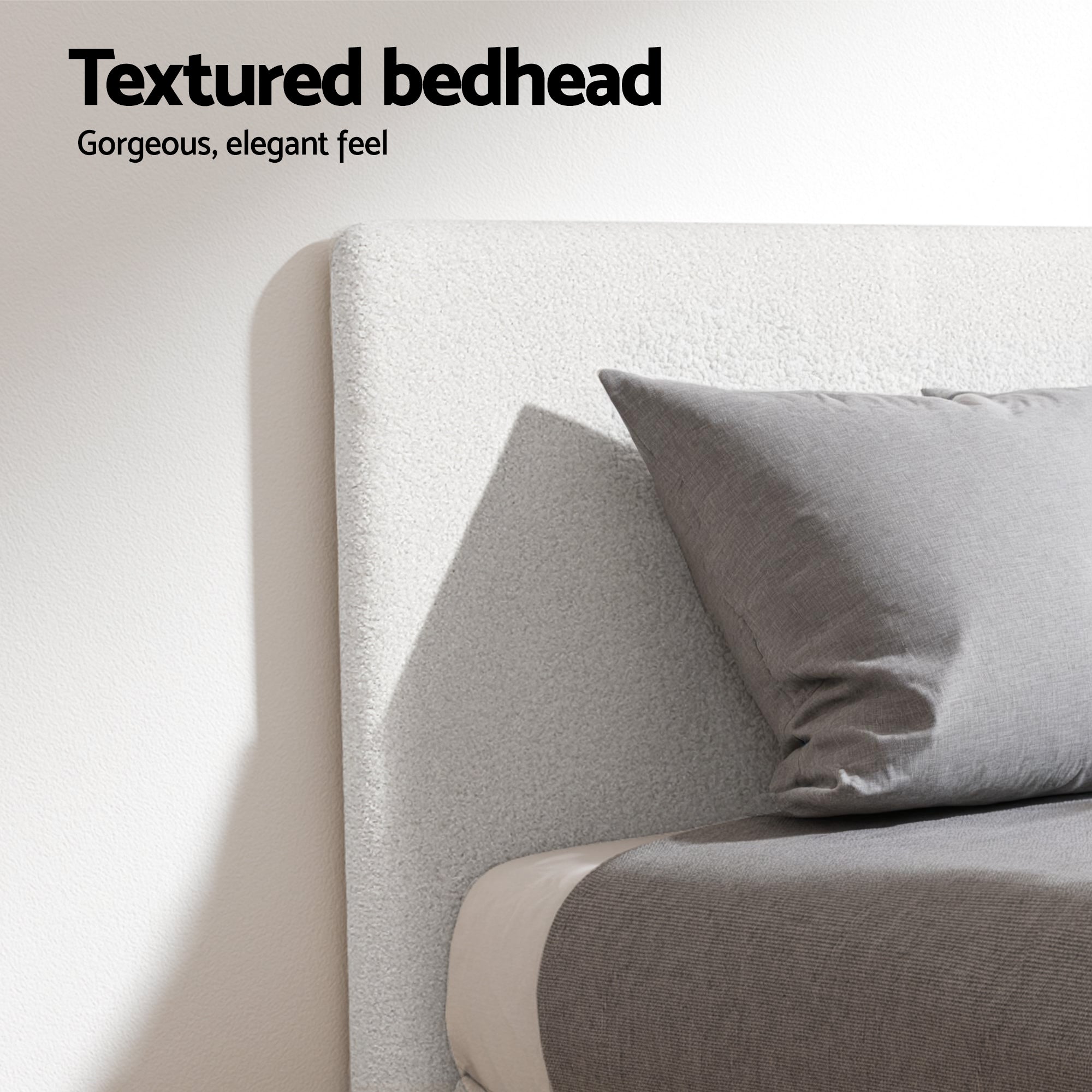 Artiss Single Bed Frame with Hybrid Mattress Set 30cm Medium Firm Platform Headboard