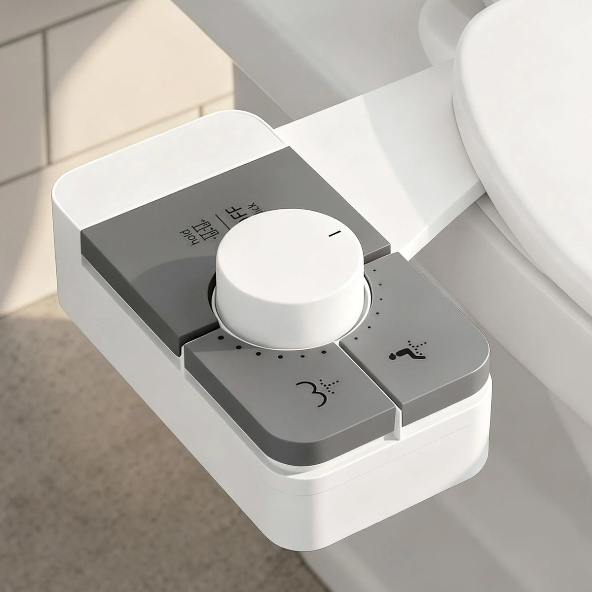 Cefito Non-Electric Ultra-Slim Bidet Attachment Detachable Bidet with Dual Nozzle Frontal & Rear Wash Adjustable Water Pressure Cold Water Toilet Bide