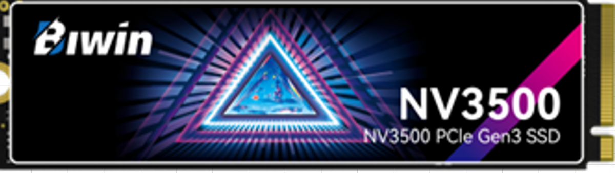 BIWIN 512GB M.2 NVMe SSD PCIe 3.0 Gen 3x4 Read Speed 3500MB/s Write Speed 2500MB/s TLC NAND HMB Graphene Pad Single Sided