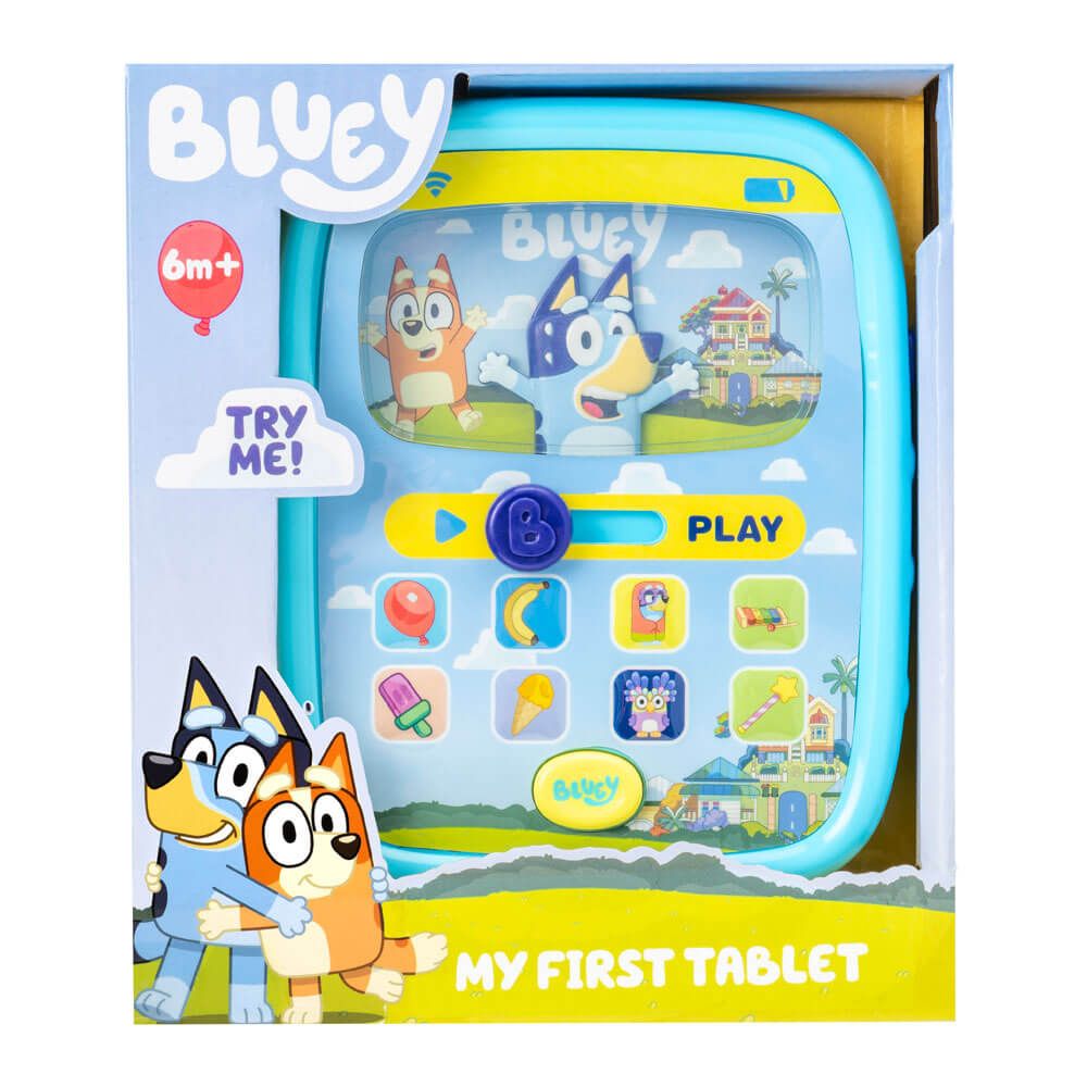 Bluey My First Tablet Interactive Toy Colour Identify Buttons for 6 Months+