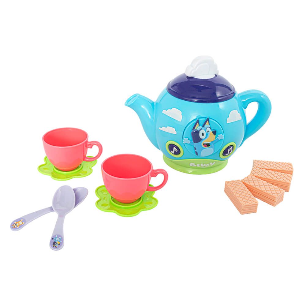 Bluey Tea Set Teapot Sound Effects Cups Accessories Pretend Play Kids 2+ Years