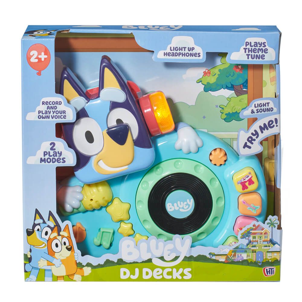 Bluey DJ Decks Musical Toy Theme Tune Sound Effects Sensory for 18 Months+