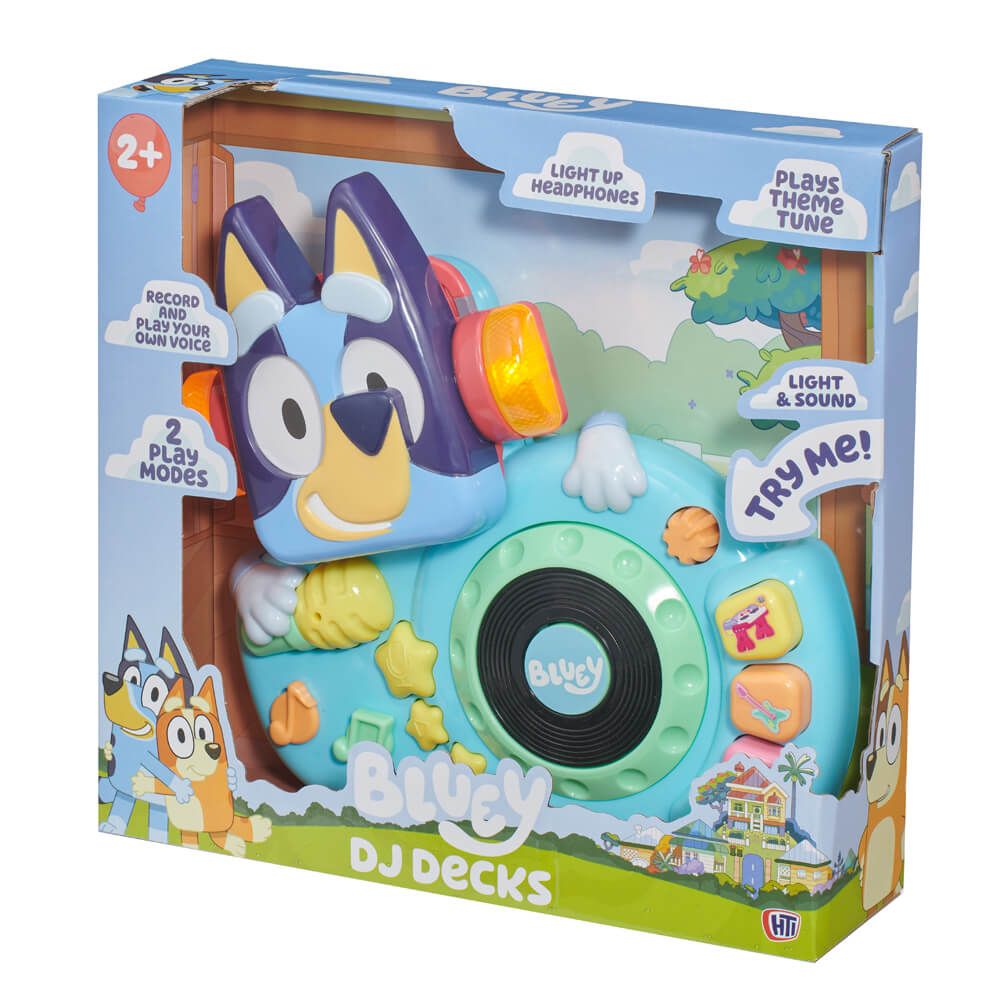 Bluey DJ Decks Musical Toy Theme Tune Sound Effects Sensory for 18 Months+