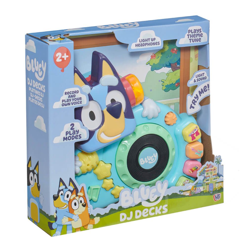 Bluey DJ Decks Musical Toy Theme Tune Sound Effects Sensory for 18 Months+
