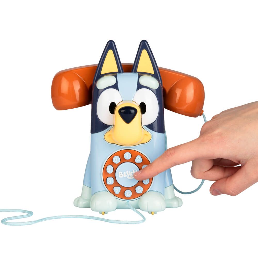 Bluey Telephone Pull Along Toy Theme Tune Ringing Tone Sounds for 18 Months+