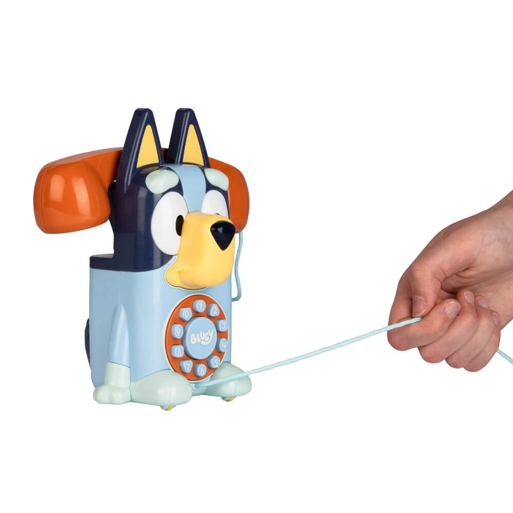 Bluey Telephone Pull Along Toy Theme Tune Ringing Tone Sounds for 18 Months+