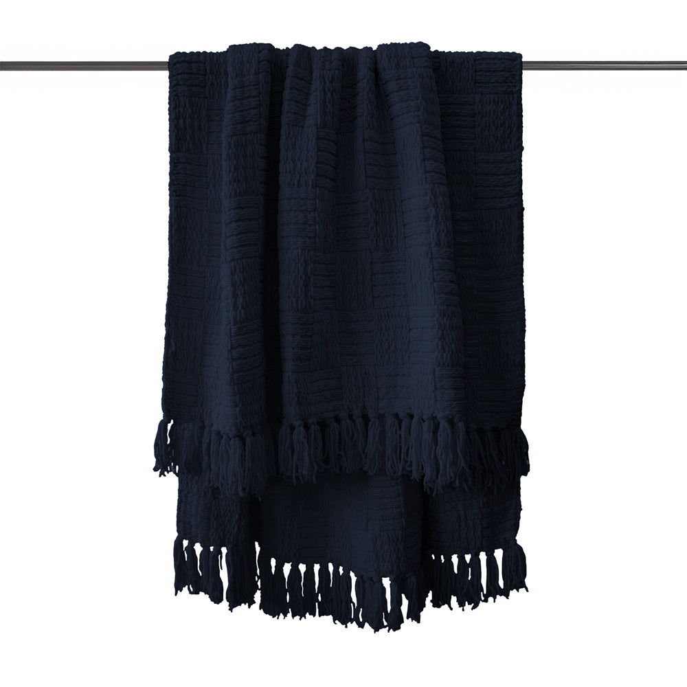 Bambury Asha Throw - Navy