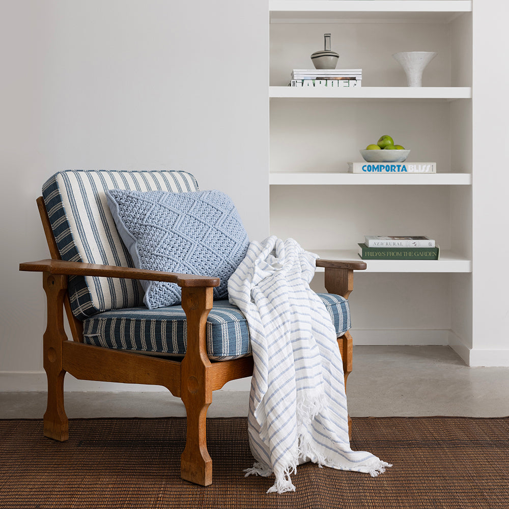Bambury Haven Throw - Blue