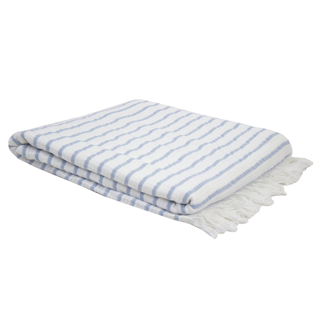 Bambury Haven Throw - Blue