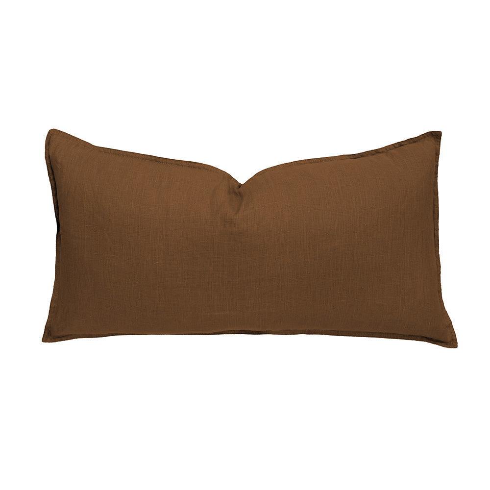 Bambury Linen Rectangle Cushion - Hazel