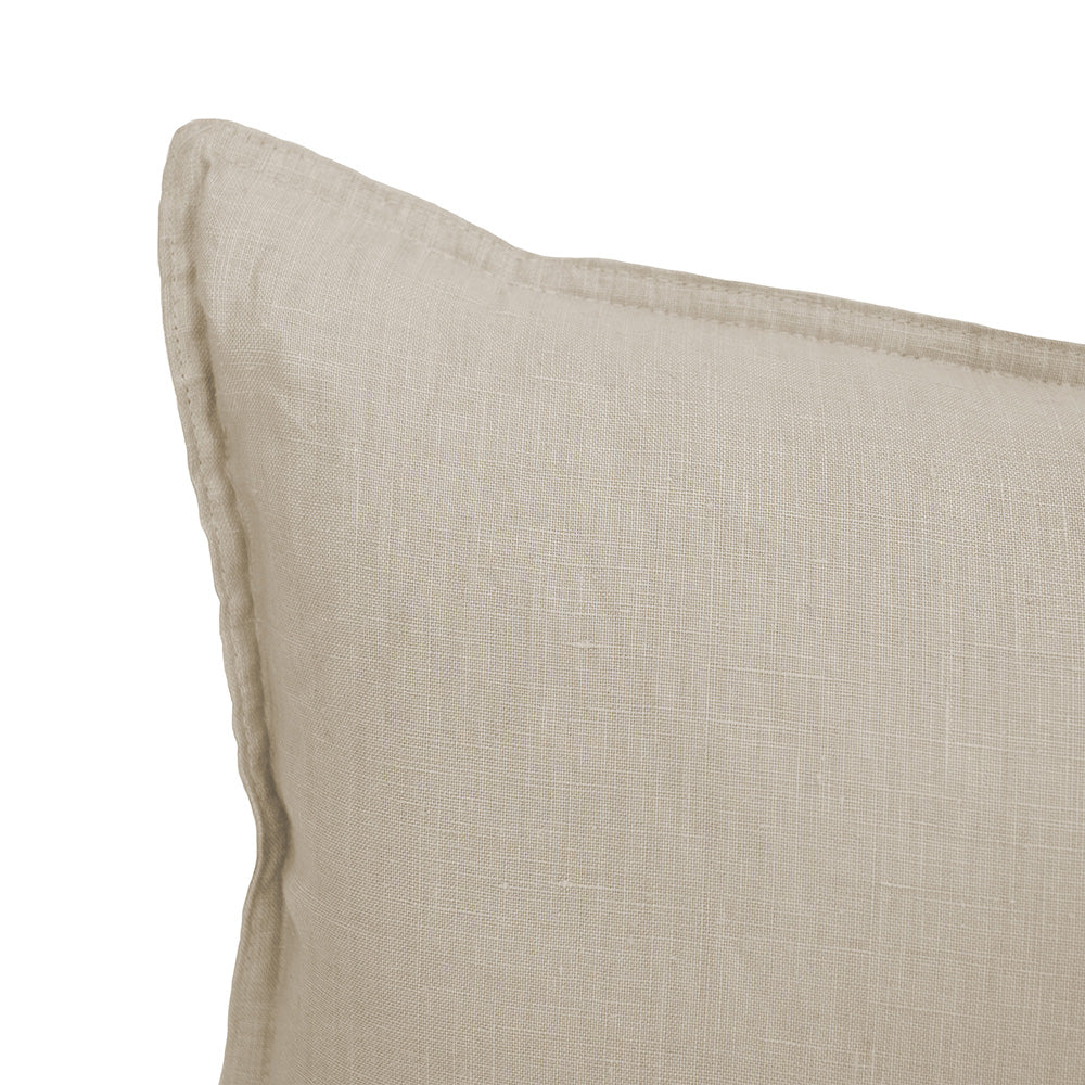 Bambury Linen Rectangle Cushion - Pebble