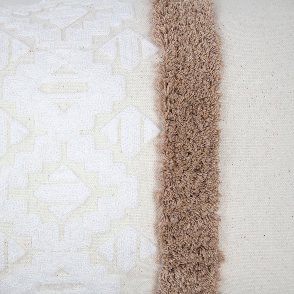 Bambury Sedona Rectangle Cushion - Cappuccino