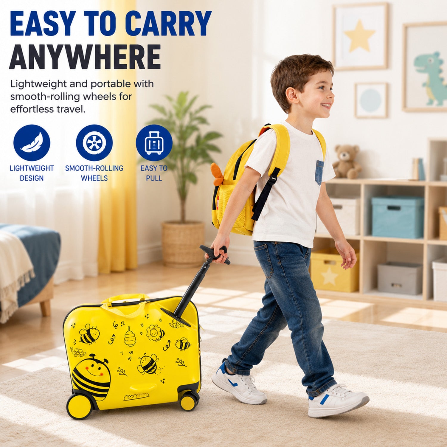2 PC Kids Luggage Set Spinner Wheels Boys Girls Suitcase Travel Carry On Case