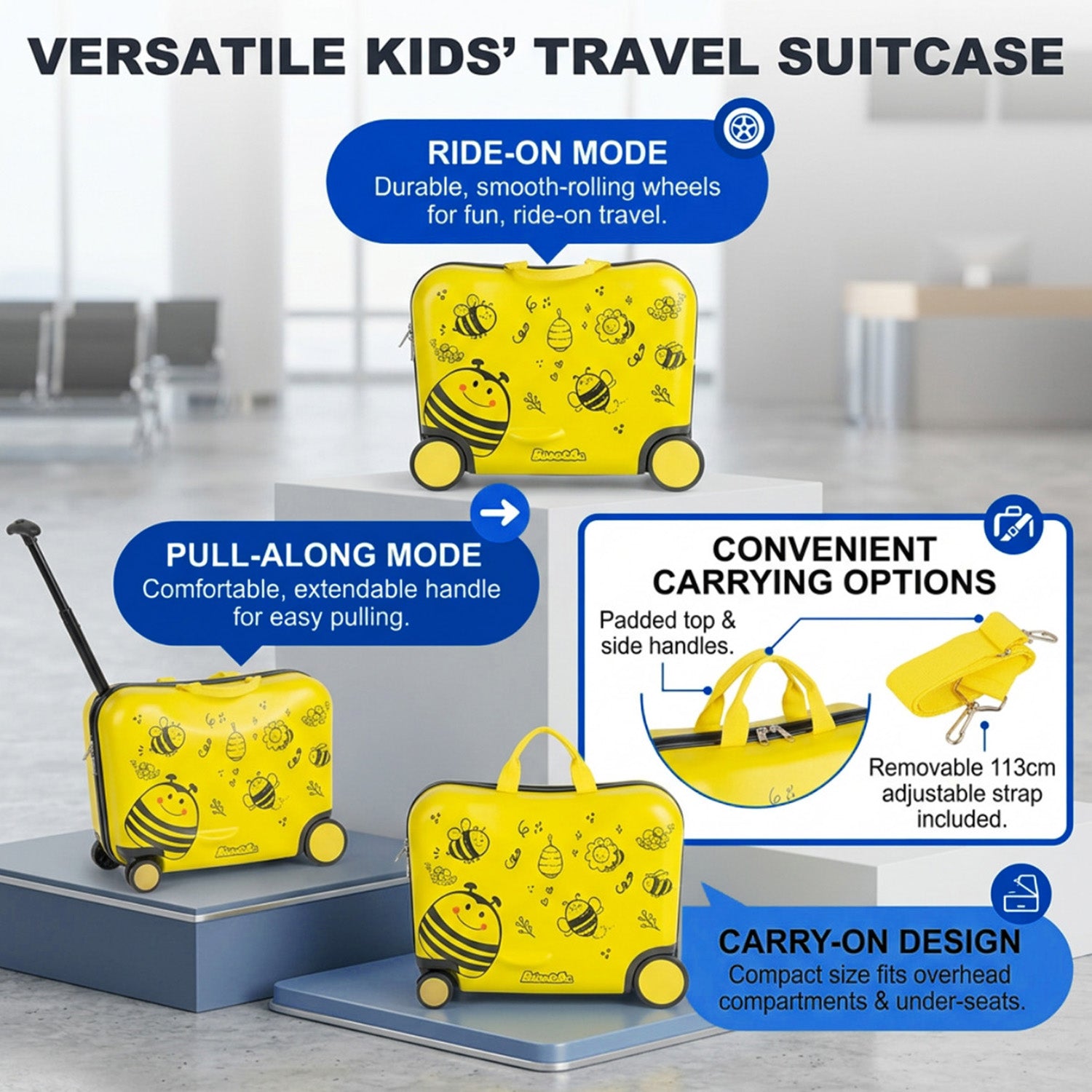 2 PC Kids Luggage Set Spinner Wheels Boys Girls Suitcase Travel Carry On Case