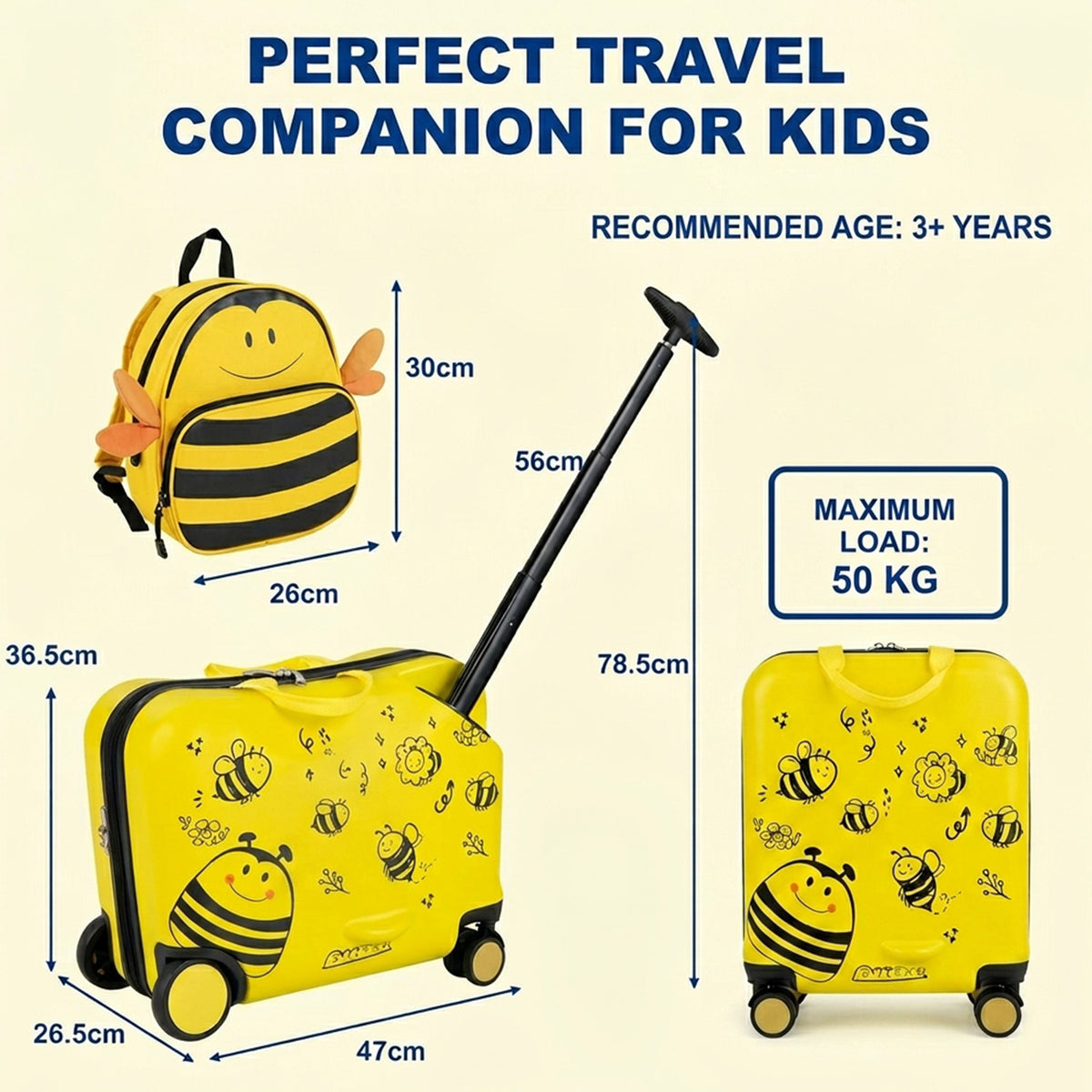 2 PC Kids Luggage Set Spinner Wheels Boys Girls Suitcase Travel Carry On Case
