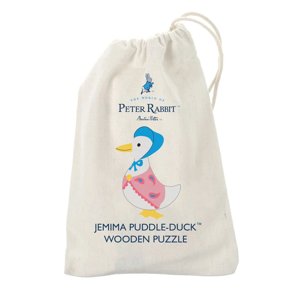 Jemima Puddle-Duck Wooden Mini Puzzle Chunky Colourful Kids Toy for 1+ Year