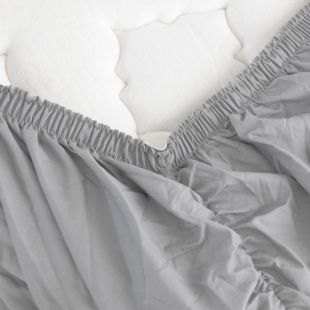 Bambury Tru Fit Sheet Set - Silver