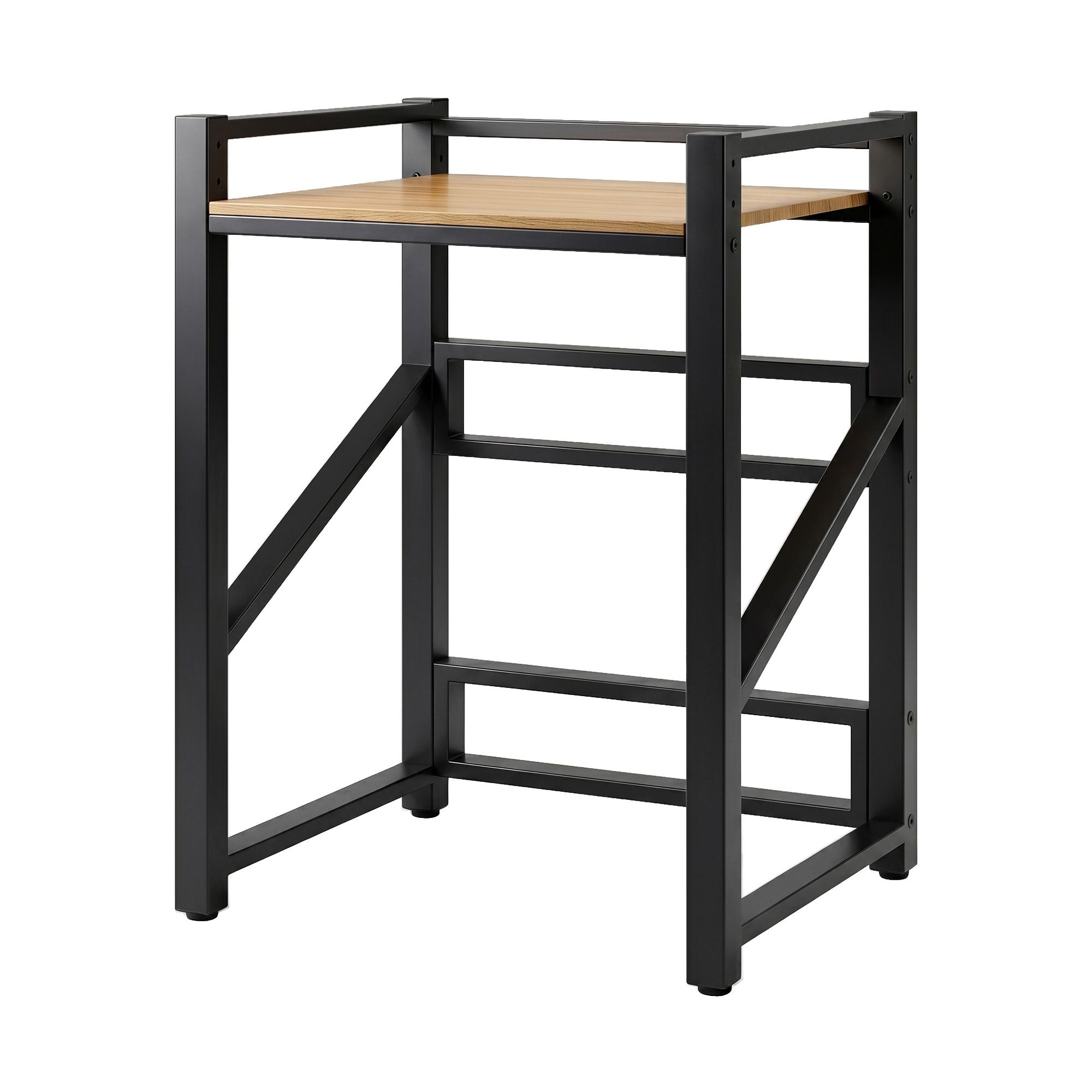 Artiss Over Washing Machine Rack Laundry Shelf Space Saver 75cm Black