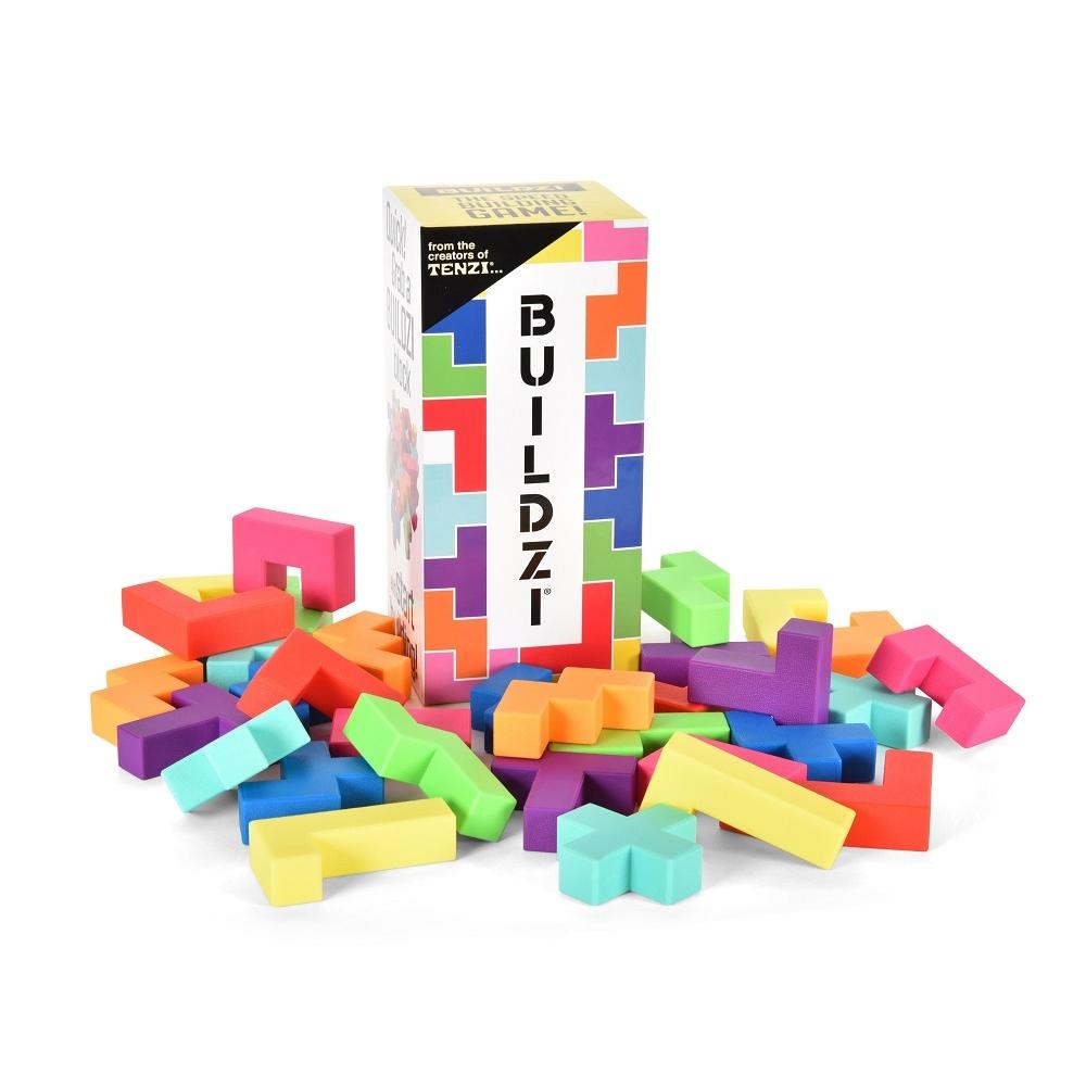 Buildzi Fast Stacking Speed Building Tower Game for 2 to 4 Players Ages 6+