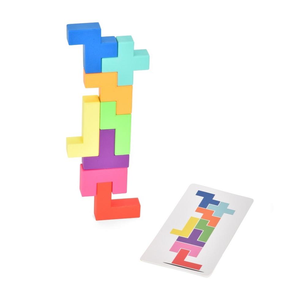 Buildzi Fast Stacking Speed Building Tower Game for 2 to 4 Players Ages 6+