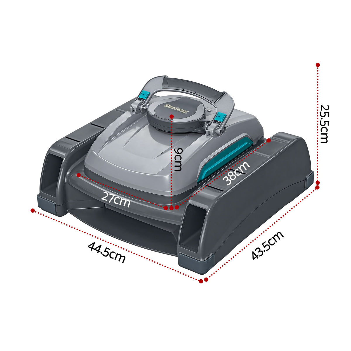 Bestway Robotic Pool Cleaner Automatic Vacuum Skimmer Above Ground 2-in-1