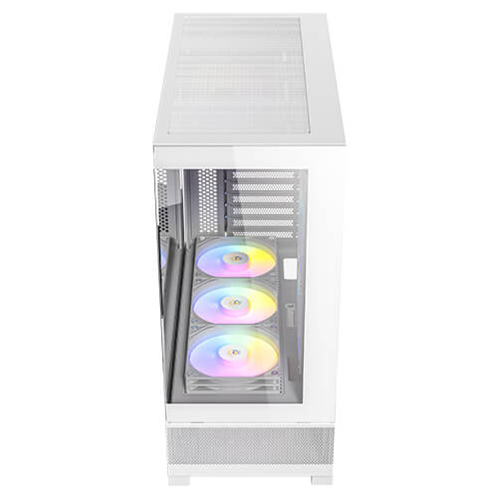 Antec CX700 ARGB White Mid Tower ATX Micro-ATX ITX Case 270° Tempered Glass USB-C 3x ARGB PWM Fans 360mm