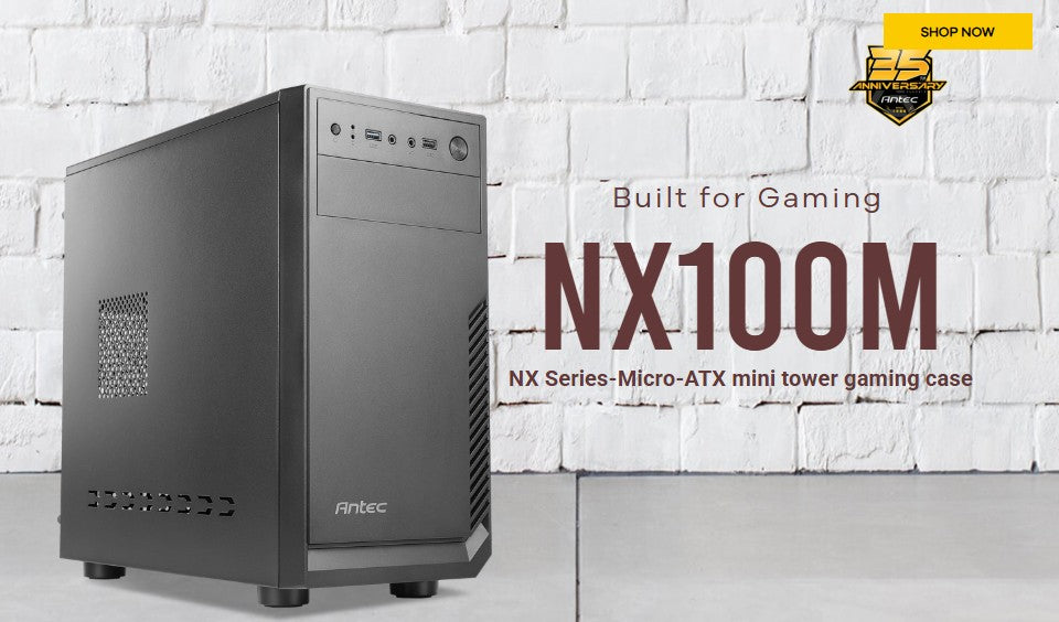 (LS)Antec NX100M mATX Business Office Case +  True 450w Continuos PSU. 1x 5.25' ODD, USB3.0 x 1,USB2.0 x 1. 1x 80mm Fan. 8PIN EPS, 2x PCIE. TAC 2.0.