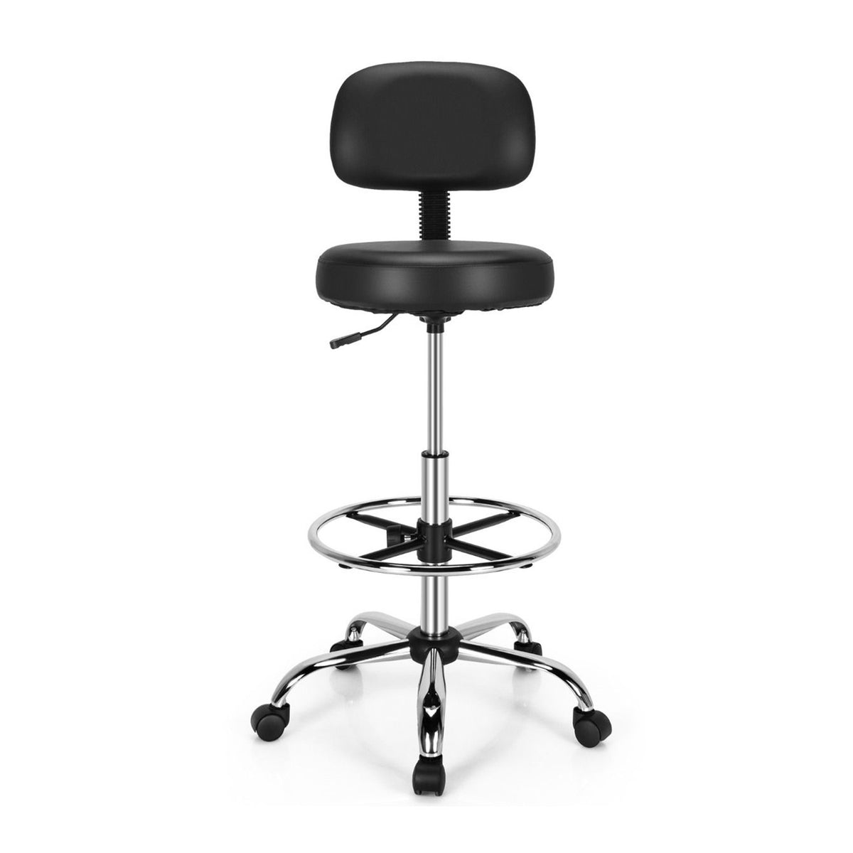 Ergonomic Drafting Chair Adjustable Backrest Office Drawing Stool Seat