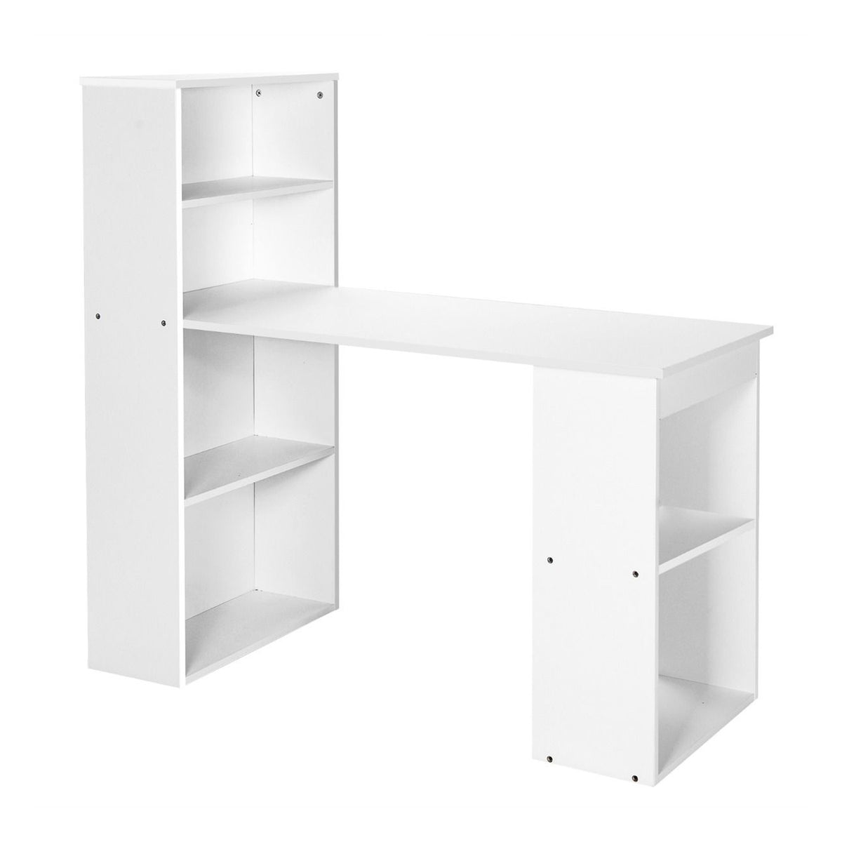 120cm Computer Desk with Bookcase 4 Tier Bookshelf Home Office