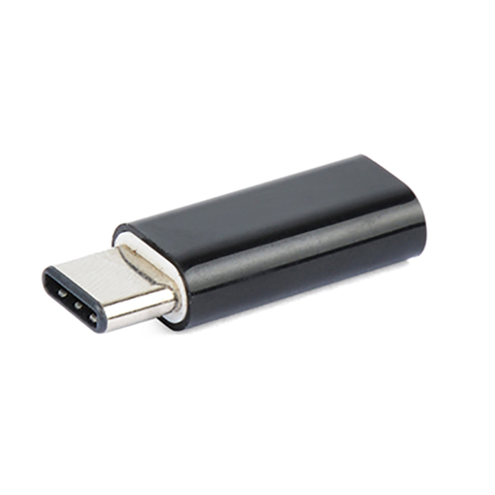 8ware USB 2.0 USB-C Male to USB Micro-B Female Adapter 480Mbps Black Connect Older USB Devices to New USB-C Devices
