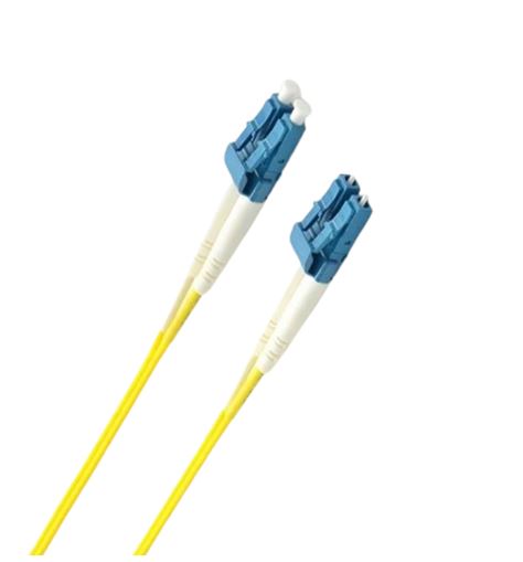 8ware 3m LC to LC OS2 Single Mode Dual Core Fibre Optic Patch Cable UPC Duplex Armoured Low Smoke Zero Halogen Yellow