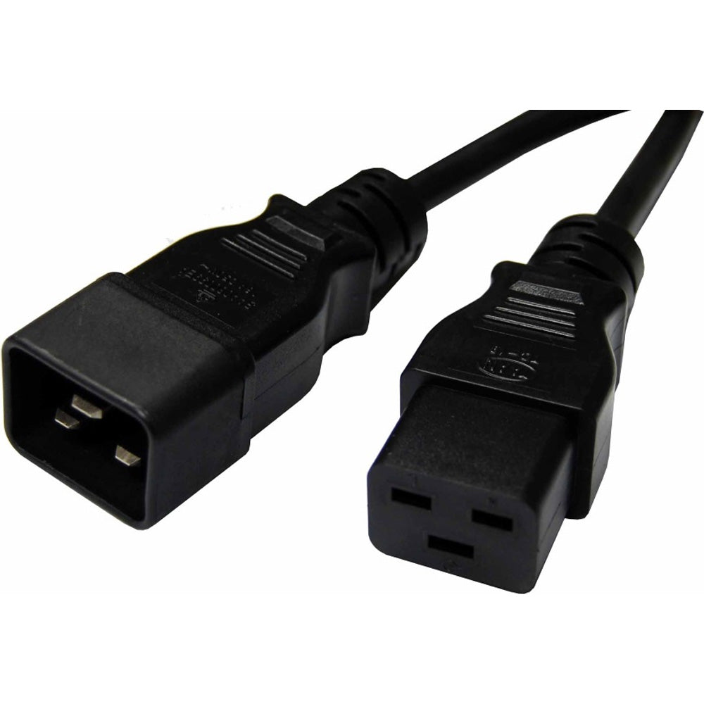 8ware 1m 15A Power Extension Cable IEC C19 Male to IEC C20 Female for UPS PDU PC Servers Rack Mount Power Distribution Units