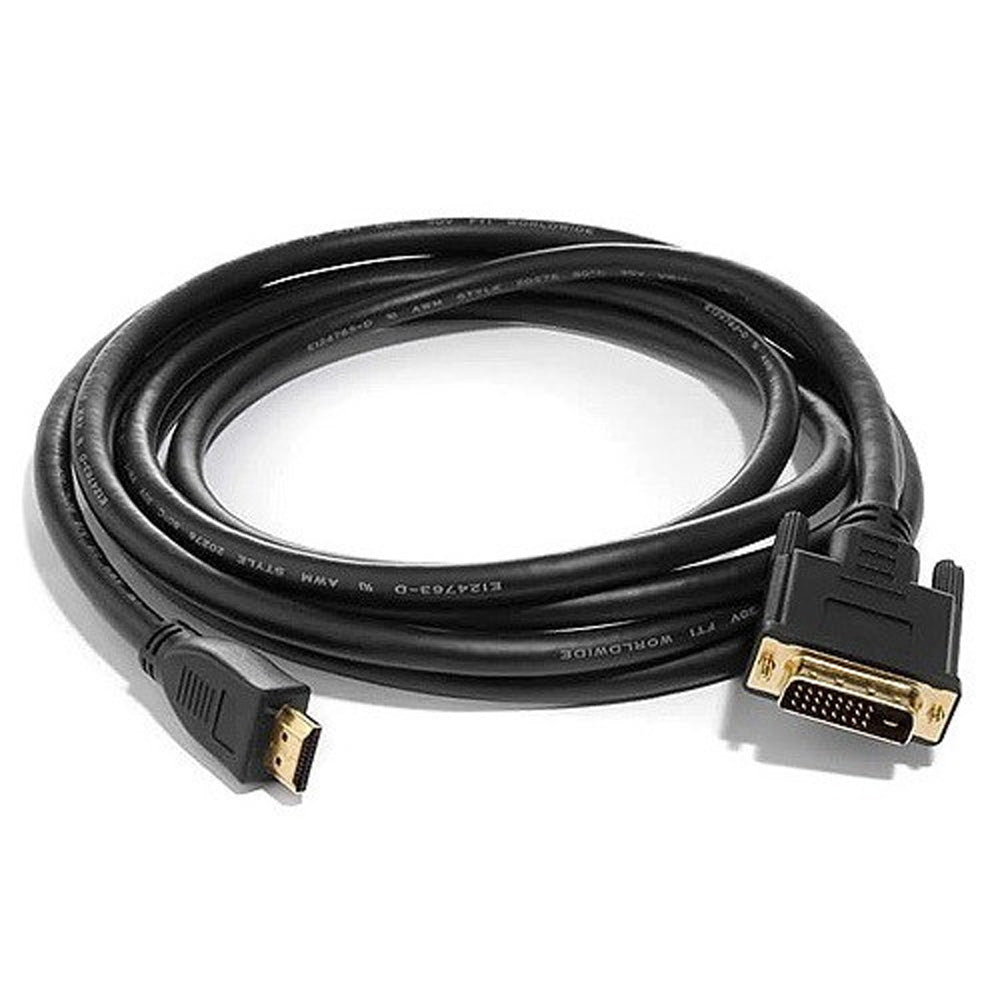 8Ware 3m HDMI to DVI-D Adapter Converter Cable Male to Male 30AWG Gold Plated PVC Jacket for PS4 PS3 Xbox 360 Monitor PC