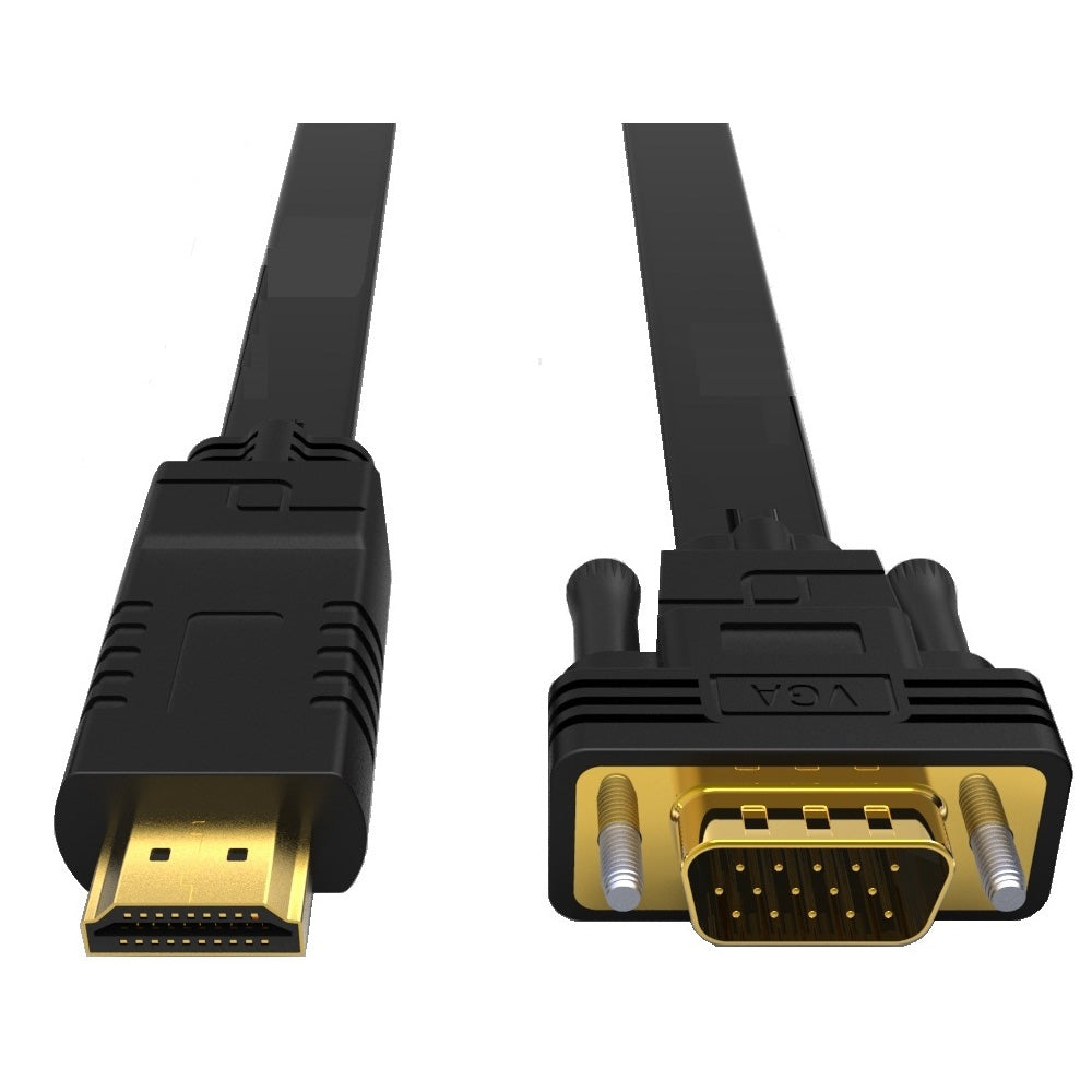 8Ware 2m HDMI to VGA Adapter Converter Cable Male to Male for Desktop Computer Laptop PC Monitor Projector HDTV PS4 PS5